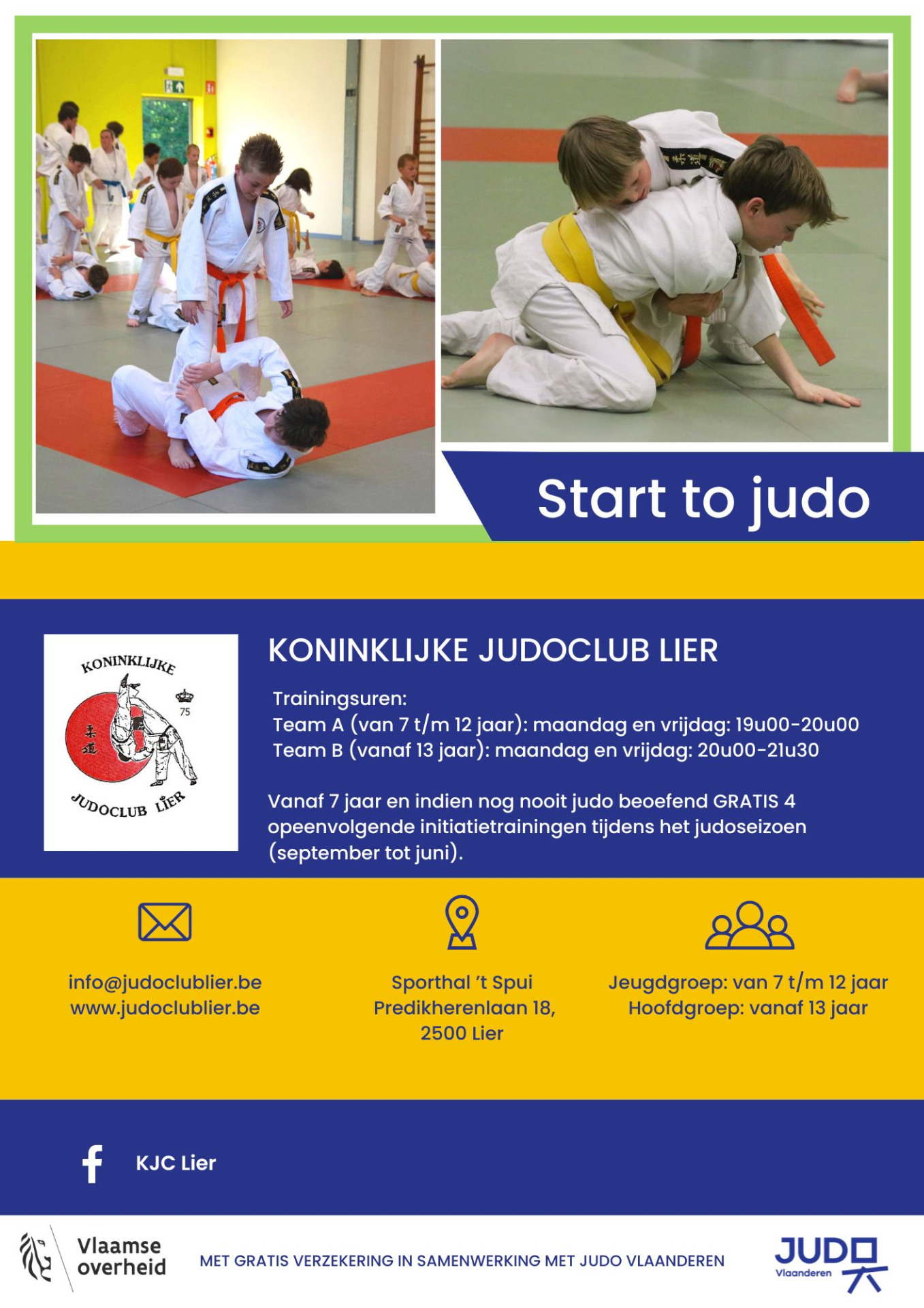 Start to judo - vanaf 4 september 2026